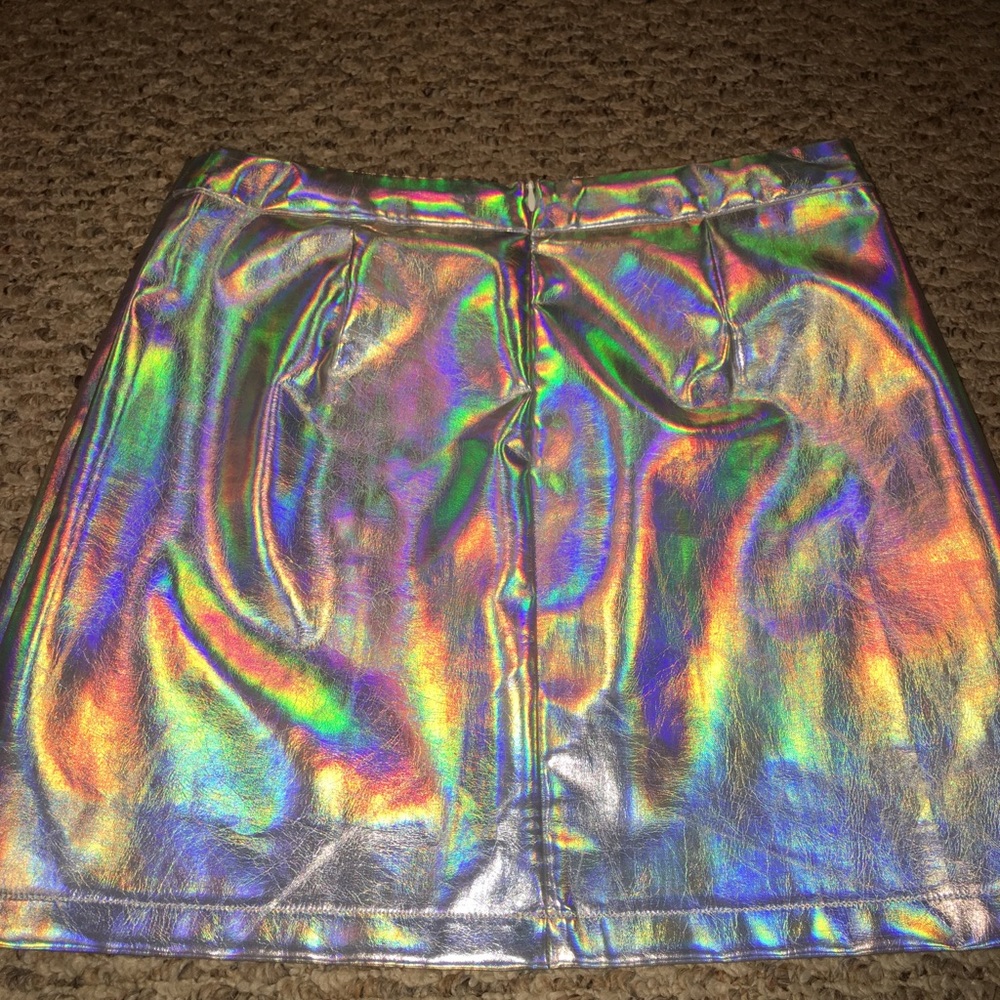 (SOLD) Pink Owl Holographic Skirt